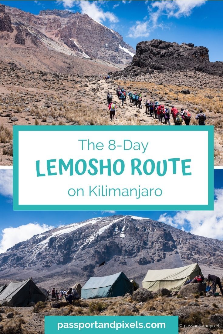 8 Day Kilimanjaro Trekking Tour via Lemosho Route
